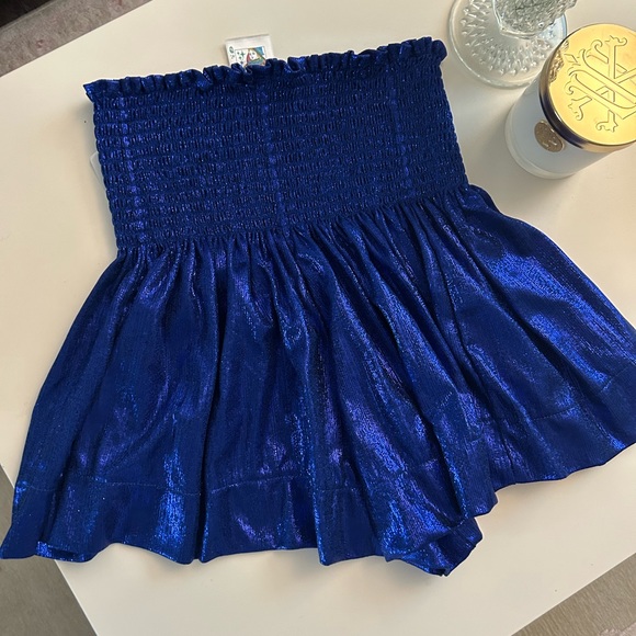 QUEEN OF SPARKLES Pants - Queen of Sparkles Royal Blue Swing Shorts NWT